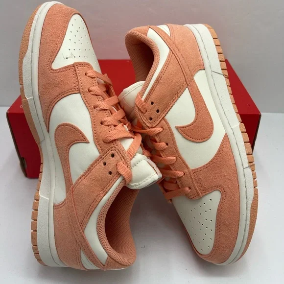 NIKE WMNS DUNK LOW SOFT PEARL/APRICOT AGATE-WHITE
 Athletic Sneakers - Picture 9 of 16
